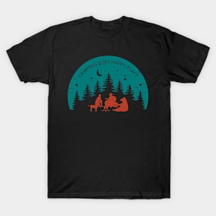 Camping my happy place T-Shirt